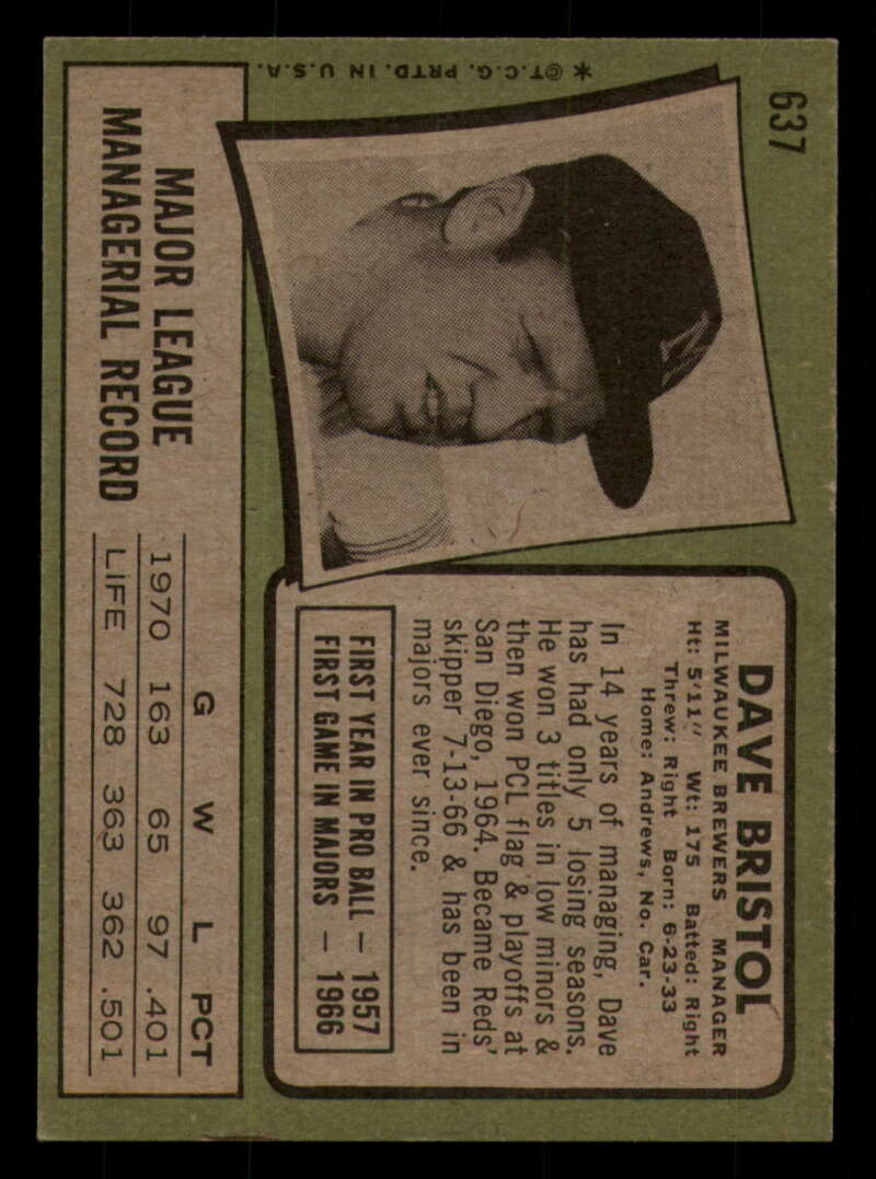 1971 Topps Baseball #621 - #700 - Completa tu conjunto - Elige tu tarjeta - Imagen 61 de 419