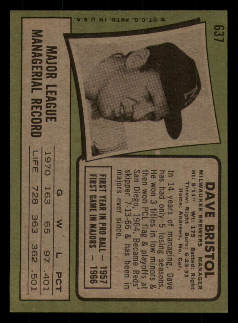 1971 Topps Baseball #621 - #700 - Completa tu conjunto - Elige tu tarjeta - Imagen 63 de 419