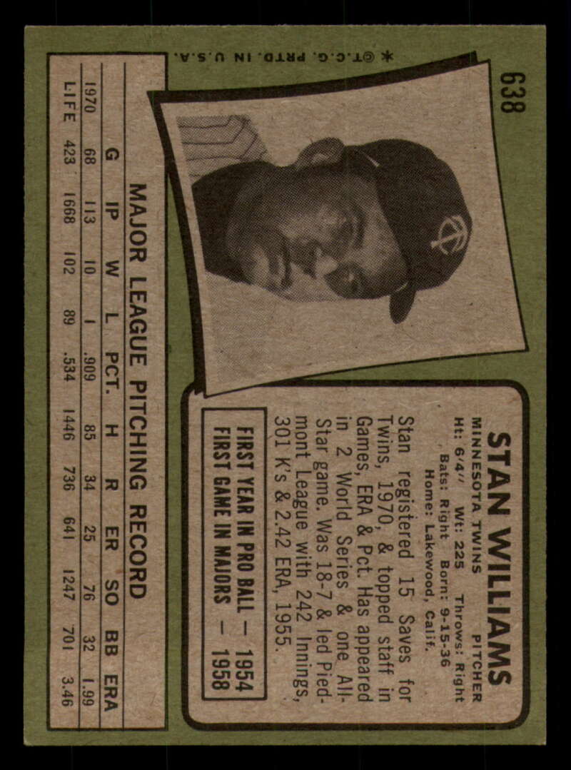 1971 Topps Baseball #621 - #700 - Completa tu conjunto - Elige tu tarjeta - Imagen 65 de 419