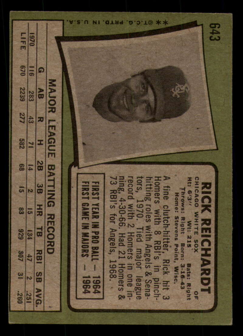 1971 Topps Baseball #621 - #700 - Completa tu conjunto - Elige tu tarjeta - Imagen 89 de 419