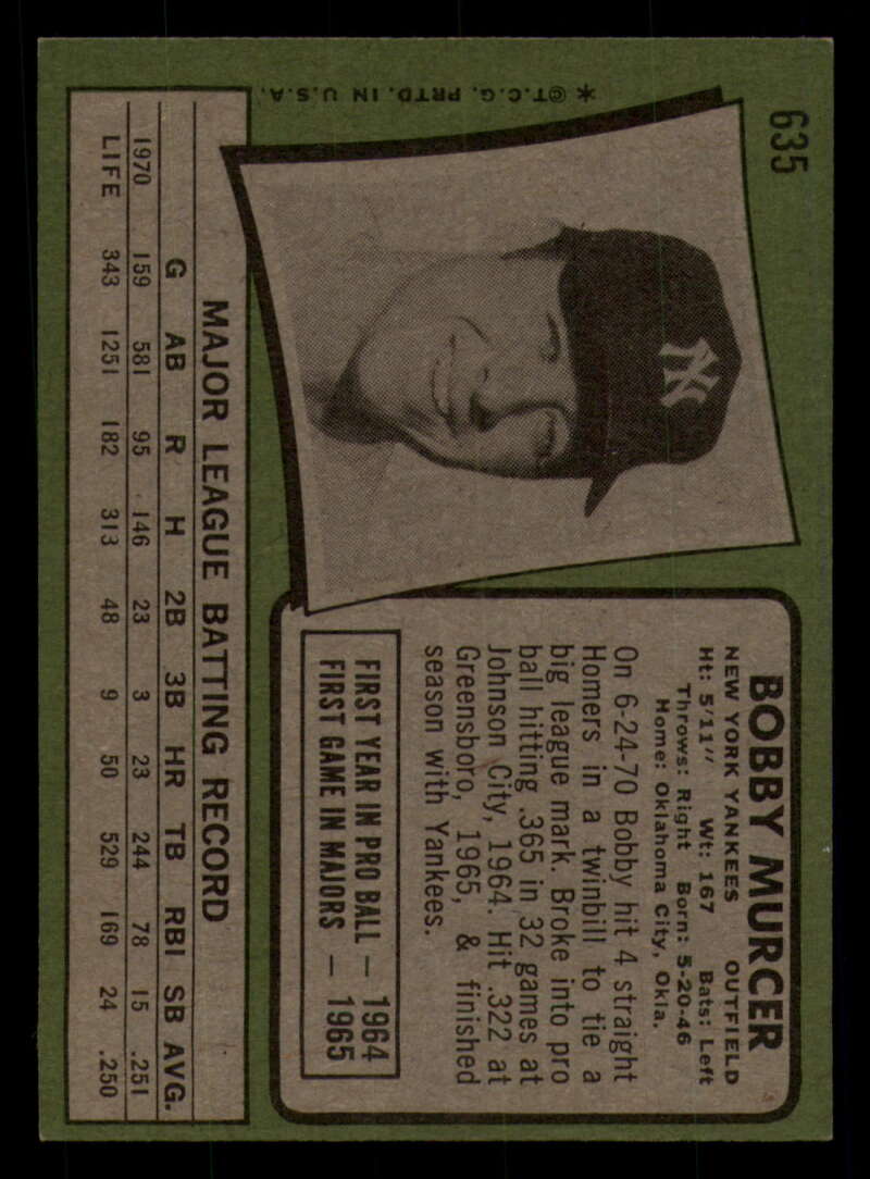 1971 Topps Baseball #621 - #700 - Completa tu conjunto - Elige tu tarjeta - Imagen 55 de 419