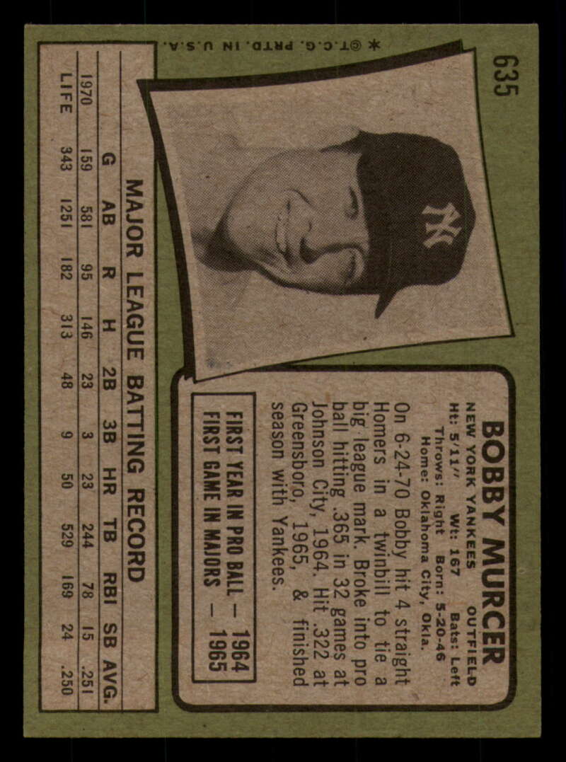 1971 Topps Baseball #621 - #700 - Completa tu conjunto - Elige tu tarjeta - Imagen 53 de 419