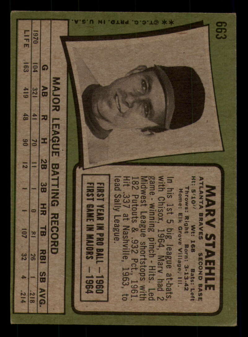 1971 Topps Baseball #621 - #700 - Completa tu conjunto - Elige tu tarjeta - Imagen 173 de 419