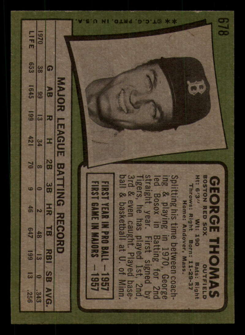 1971 Topps Baseball #621 - #700 - Completa tu conjunto - Elige tu tarjeta - Imagen 263 de 419