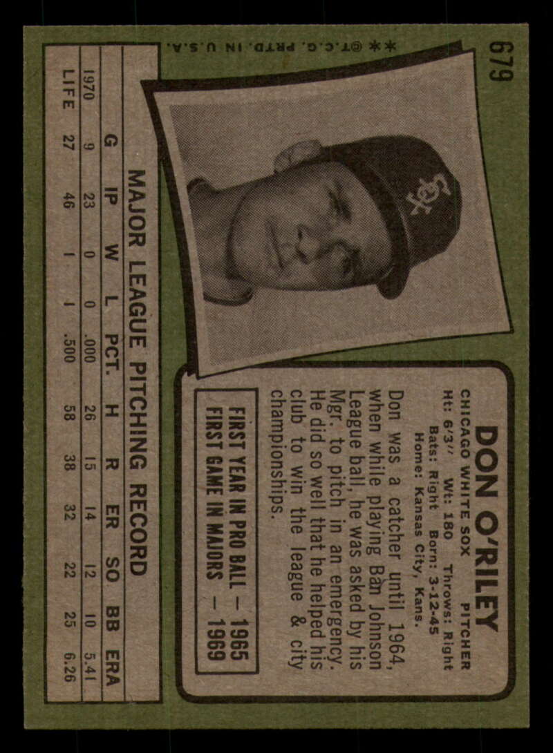 1971 Topps Baseball #621 - #700 - Completa tu conjunto - Elige tu tarjeta - Imagen 275 de 419