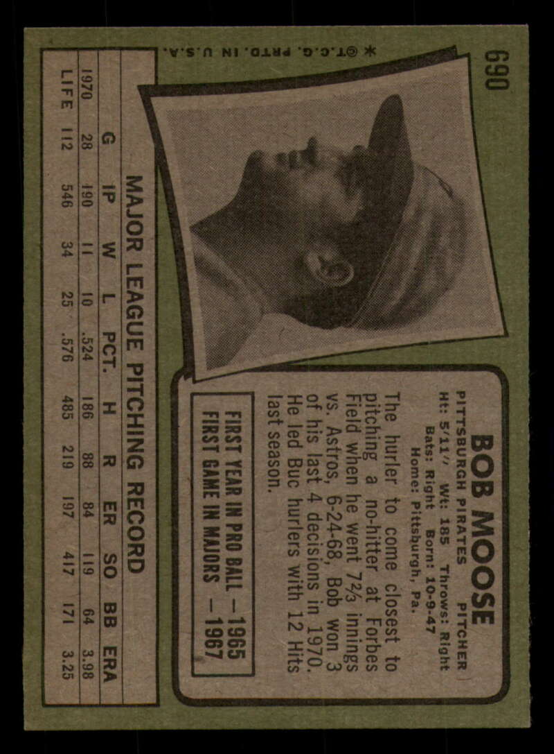 1971 Topps Baseball #621 - #700 - Completa tu conjunto - Elige tu tarjeta - Imagen 351 de 419