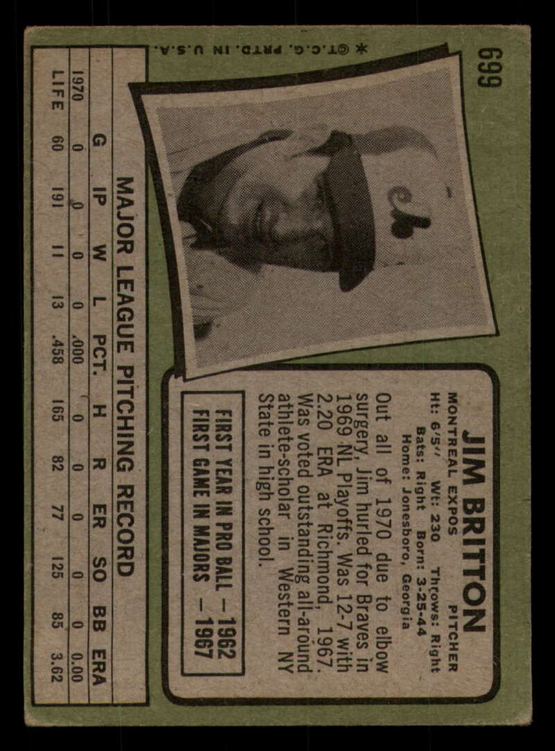 1971 Topps Baseball #621 - #700 - Completa tu conjunto - Elige tu tarjeta - Imagen 417 de 419