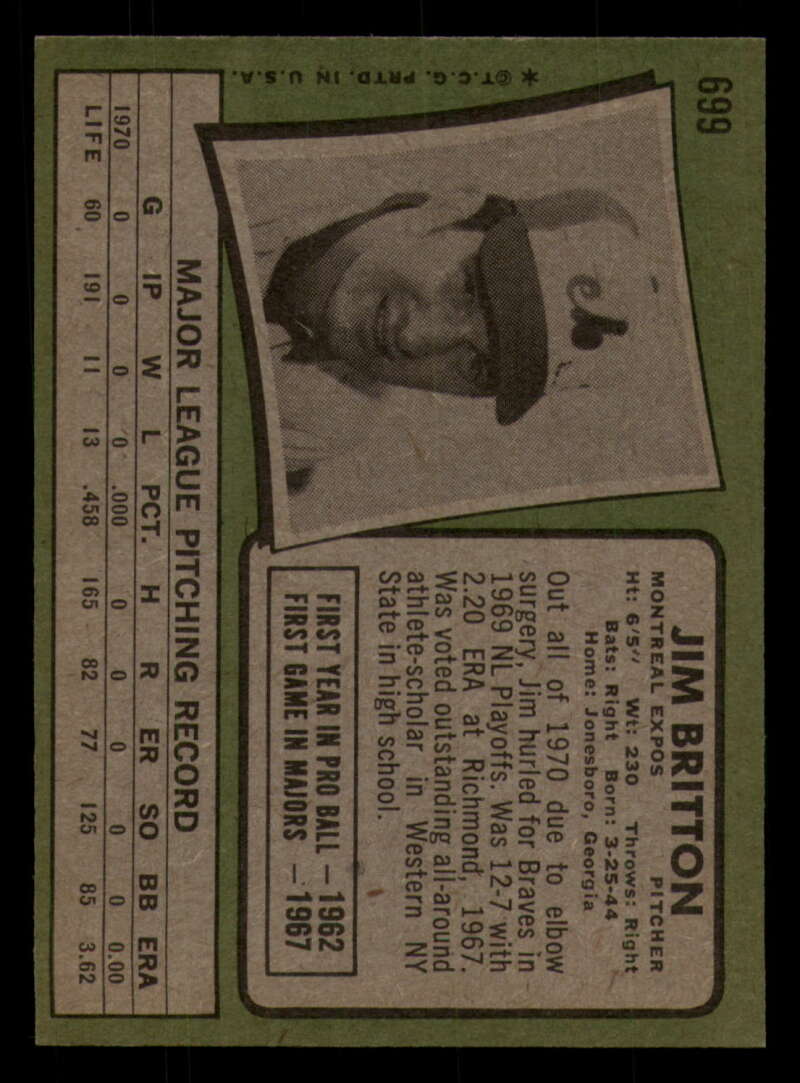 1971 Topps Baseball #621 - #700 - Completa tu conjunto - Elige tu tarjeta - Imagen 413 de 419