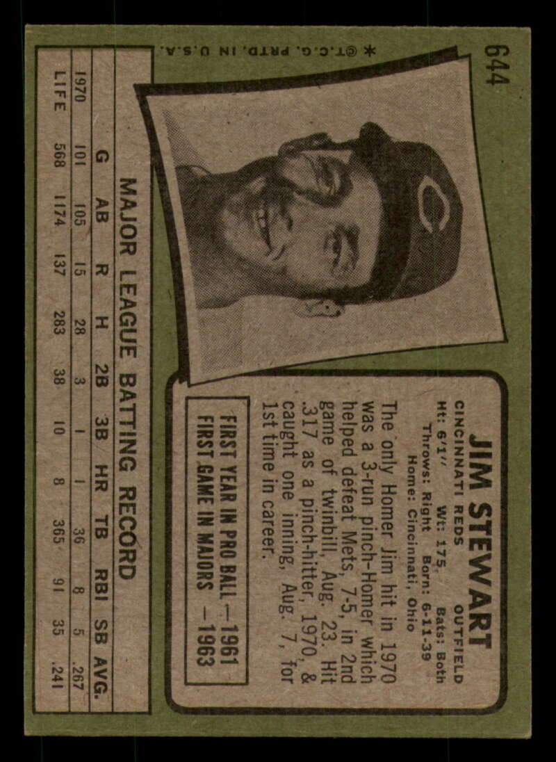 1971 Topps Baseball #621 - #700 - Completa tu conjunto - Elige tu tarjeta - Imagen 91 de 419