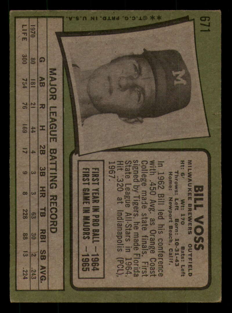 1971 Topps Baseball #621 - #700 - Completa tu conjunto - Elige tu tarjeta - Imagen 225 de 419