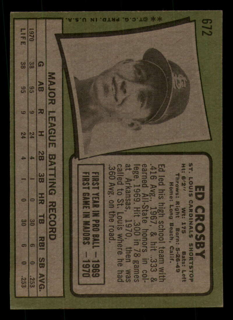 1971 Topps Baseball #621 - #700 - Completa tu conjunto - Elige tu tarjeta - Imagen 227 de 419