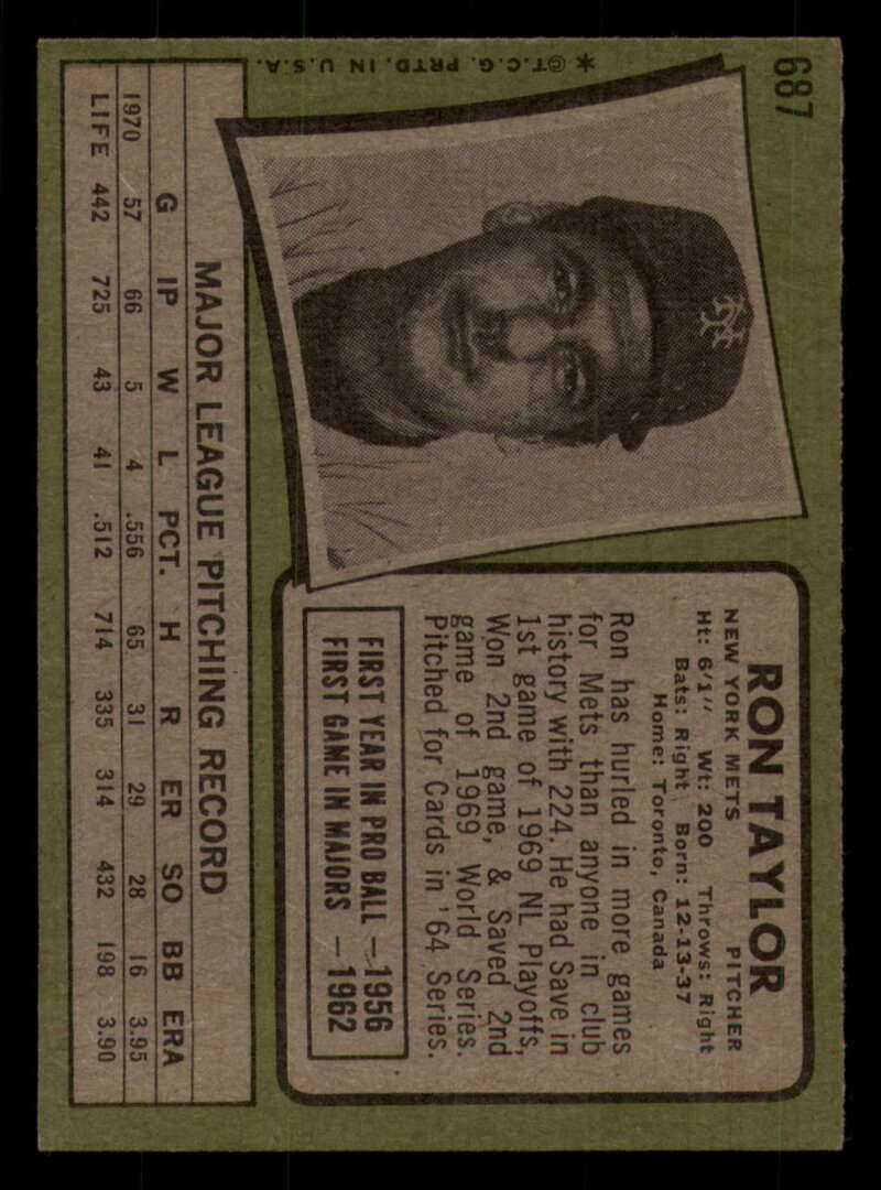 1971 Topps Baseball #621 - #700 - Completa tu conjunto - Elige tu tarjeta - Imagen 331 de 419