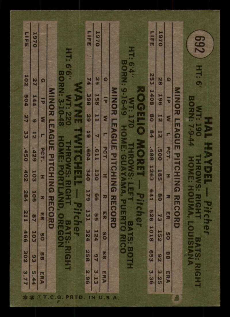 1971 Topps Baseball #621 - #700 - Completa tu conjunto - Elige tu tarjeta - Imagen 371 de 419