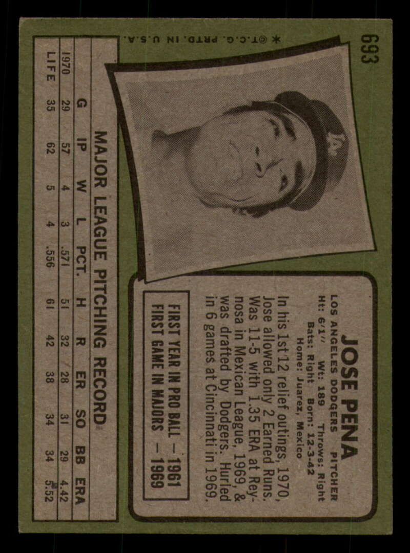 1971 Topps Baseball #621 - #700 - Completa tu conjunto - Elige tu tarjeta - Imagen 375 de 419