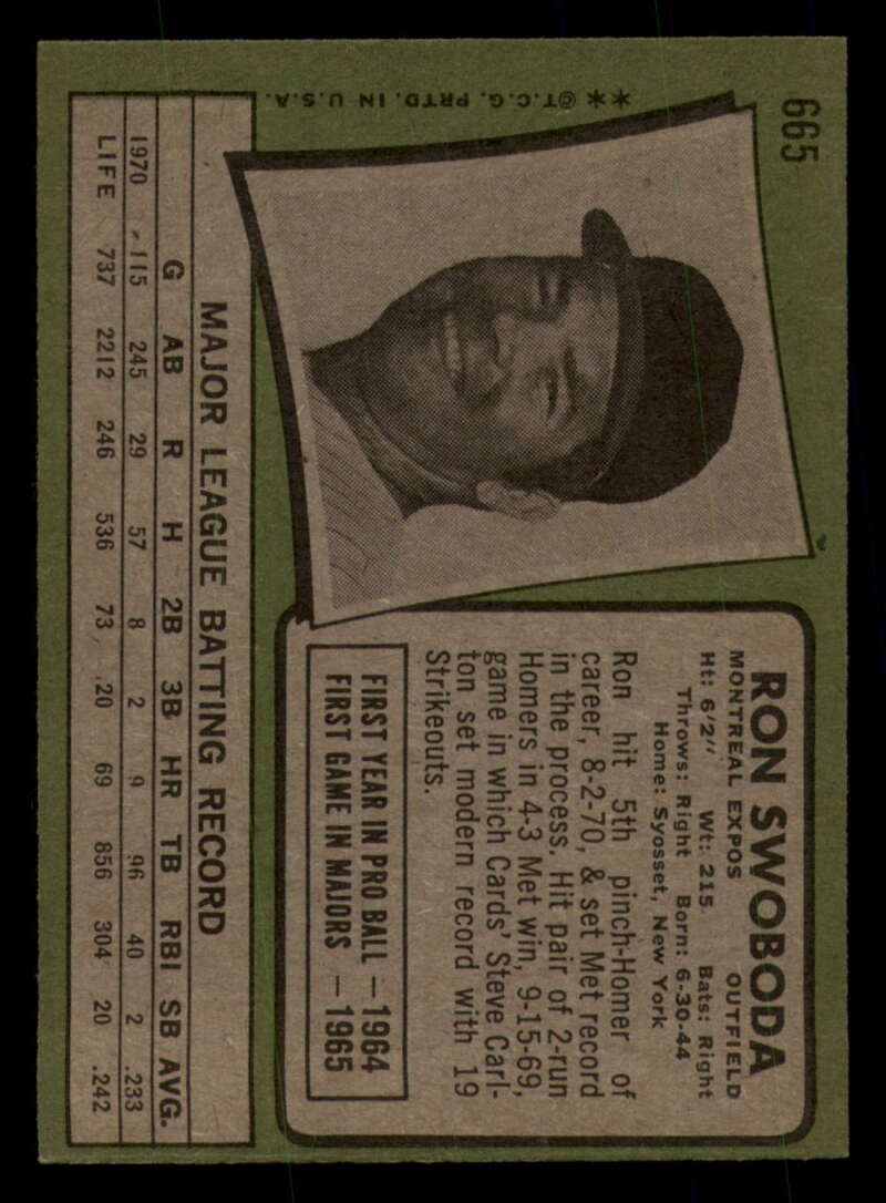 1971 Topps Baseball #621 - #700 - Completa tu conjunto - Elige tu tarjeta - Imagen 181 de 419
