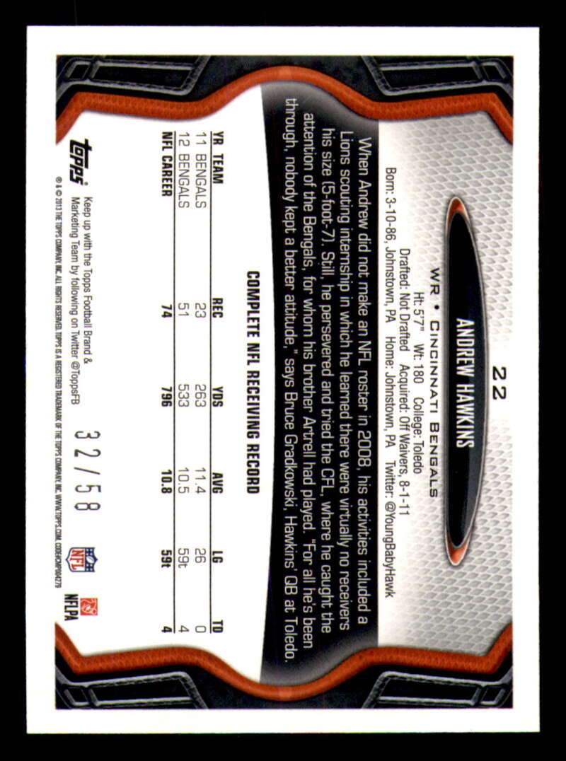 2013 Topps Mini Gold Football #ed/58 - Set Break - Front and Back Scans # 1-220 - Picture 59 of 486