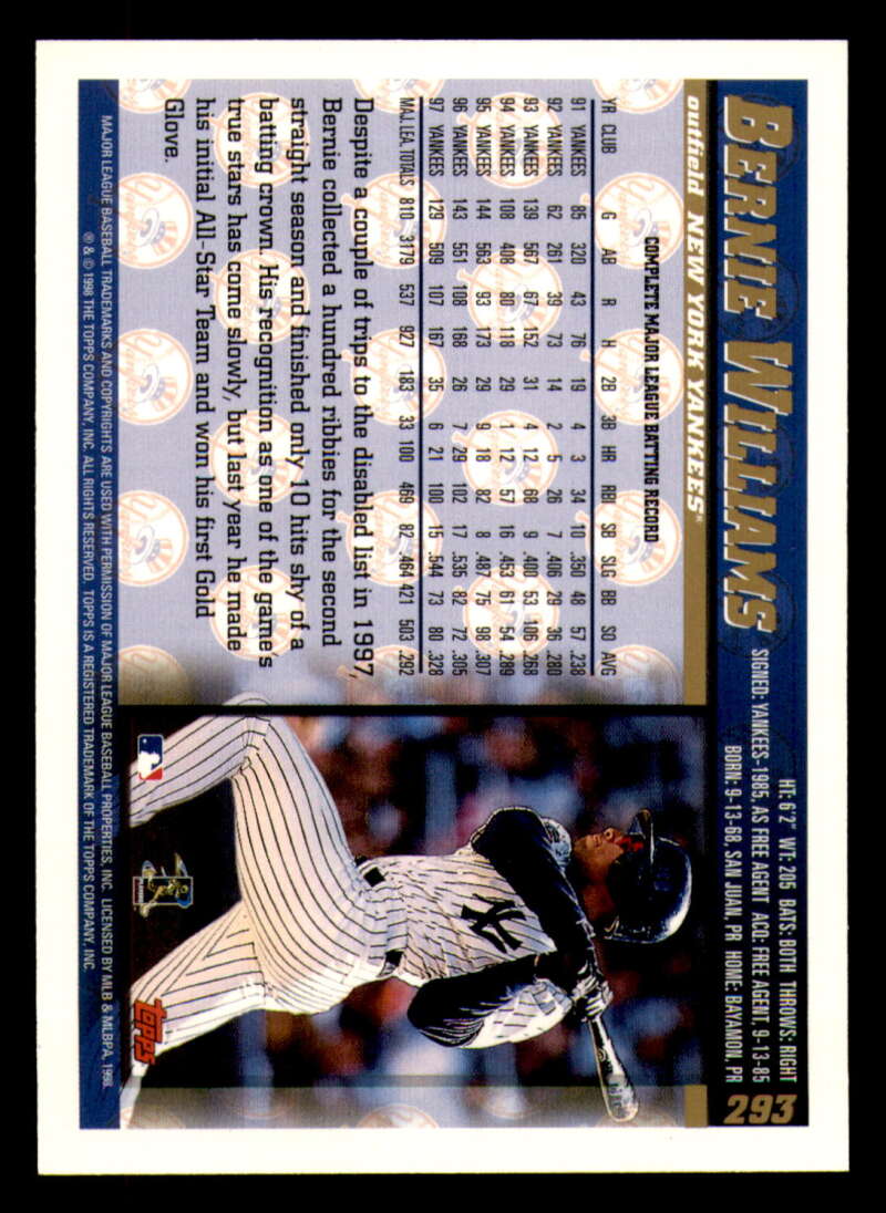 1998 Topps acuñado en paralelo de béisbol Cooperstown * * Set Break * 253-503 - Imagen 70 de 436