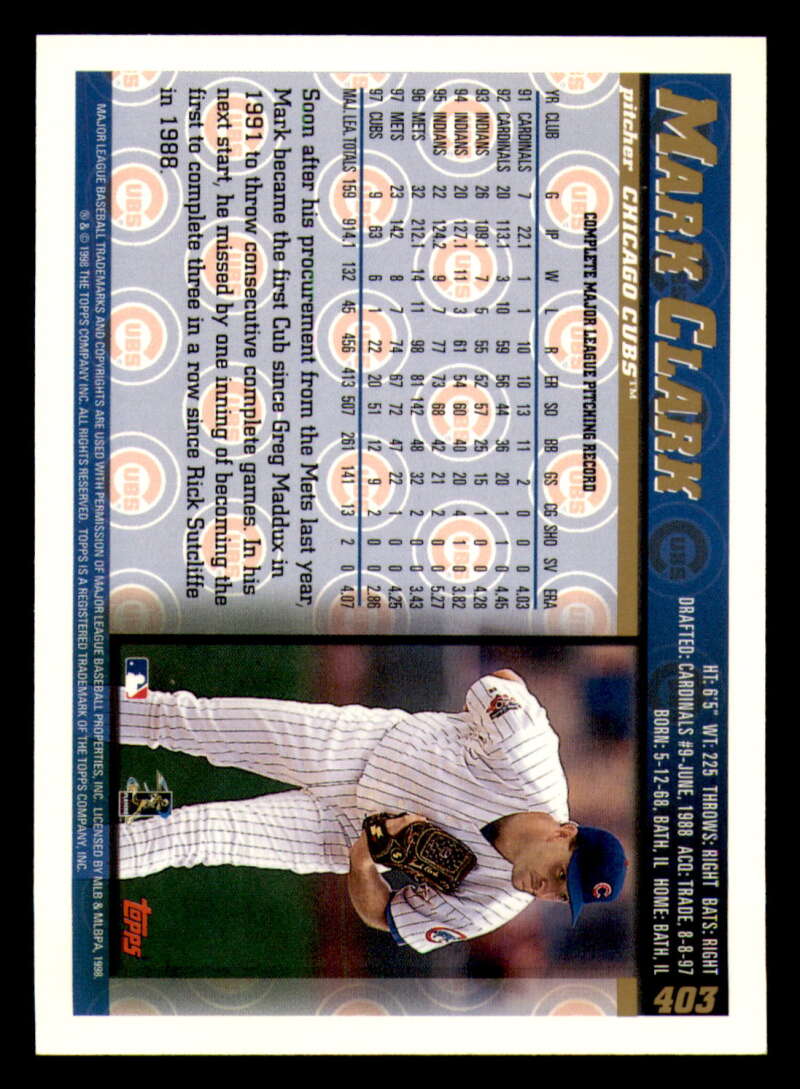 1998 Topps acuñado en paralelo de béisbol Cooperstown * * Set Break * 253-503 - Imagen 258 de 436