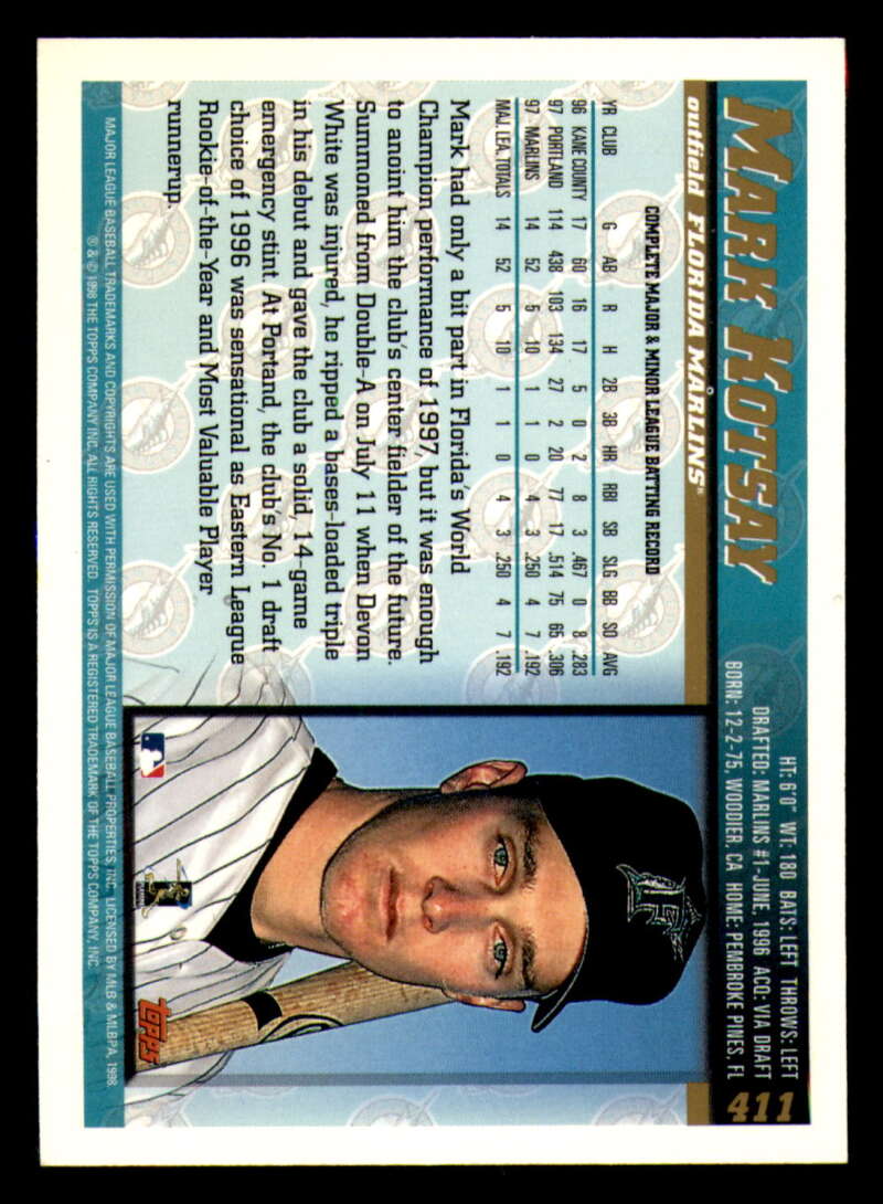 1998 Topps acuñado en paralelo de béisbol Cooperstown * * Set Break * 253-503 - Imagen 274 de 436