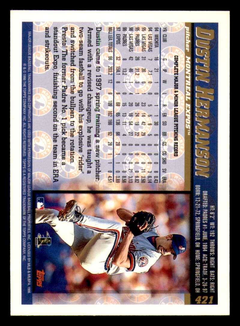1998 Topps acuñado en paralelo de béisbol Cooperstown * * Set Break * 253-503 - Imagen 290 de 436