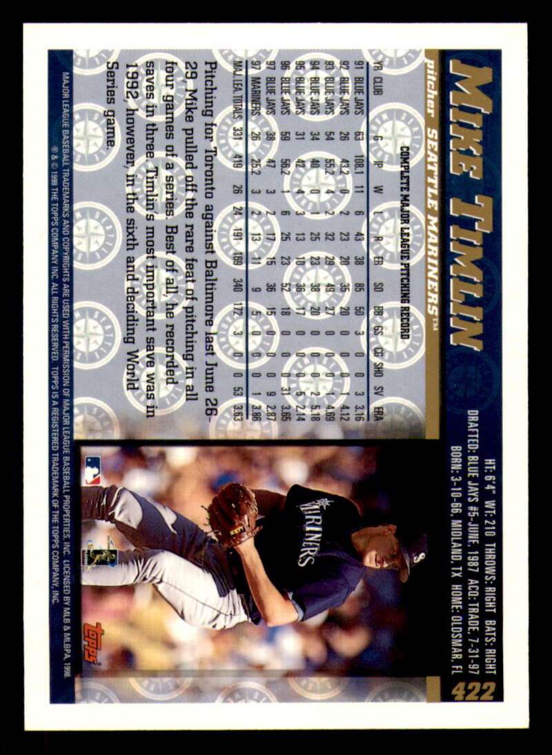 1998 Topps acuñado en paralelo de béisbol Cooperstown * * Set Break * 253-503 - Imagen 292 de 436