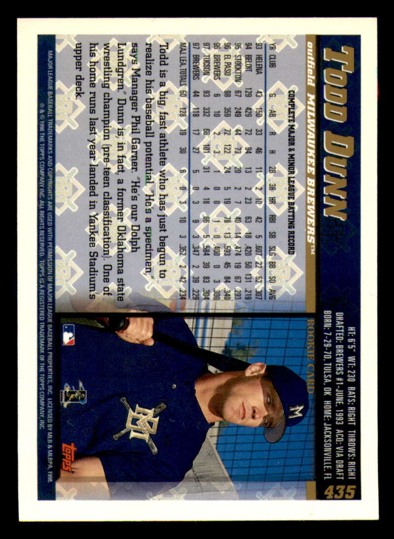 1998 Topps acuñado en paralelo de béisbol Cooperstown * * Set Break * 253-503 - Imagen 316 de 436