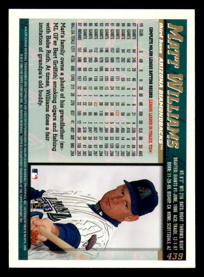 1998 Topps acuñado en paralelo de béisbol Cooperstown * * Set Break * 253-503 - Imagen 324 de 436