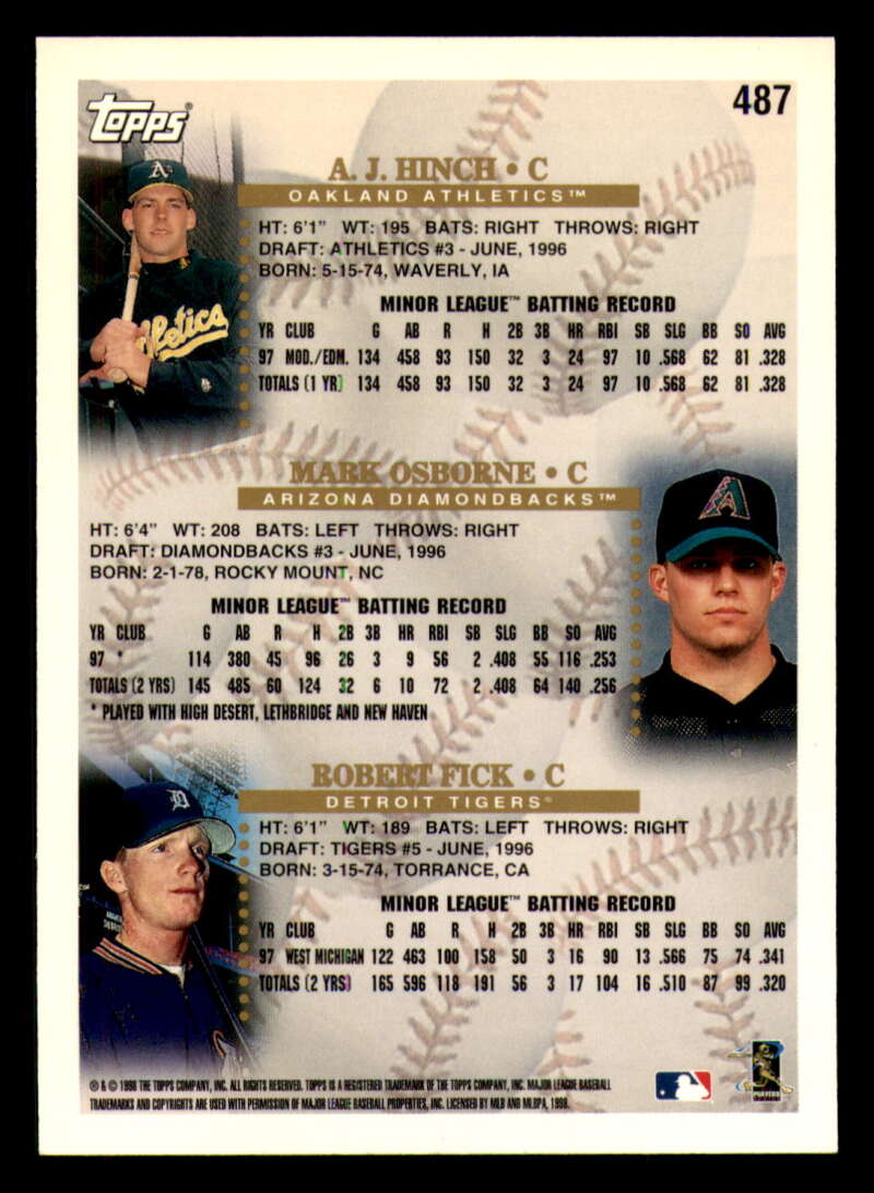 1998 Topps acuñado en paralelo de béisbol Cooperstown * * Set Break * 253-503 - Imagen 414 de 436