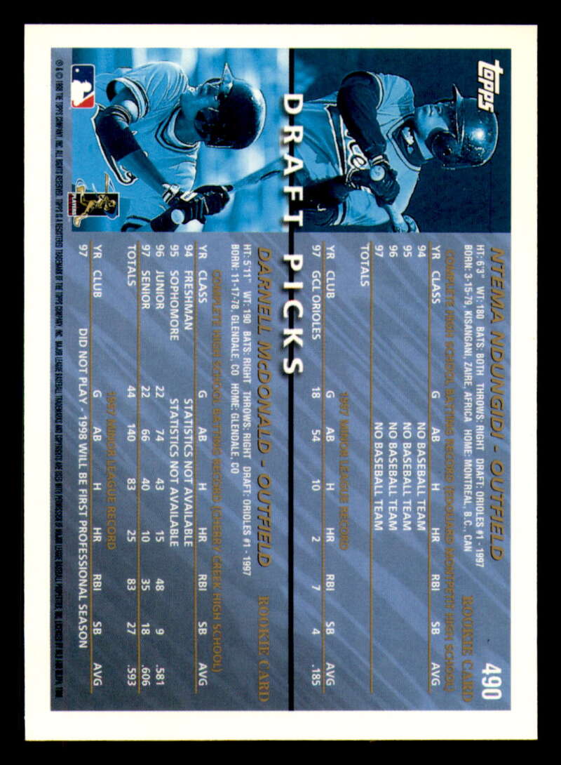 1998 Topps acuñado en paralelo de béisbol Cooperstown * * Set Break * 253-503 - Imagen 418 de 436