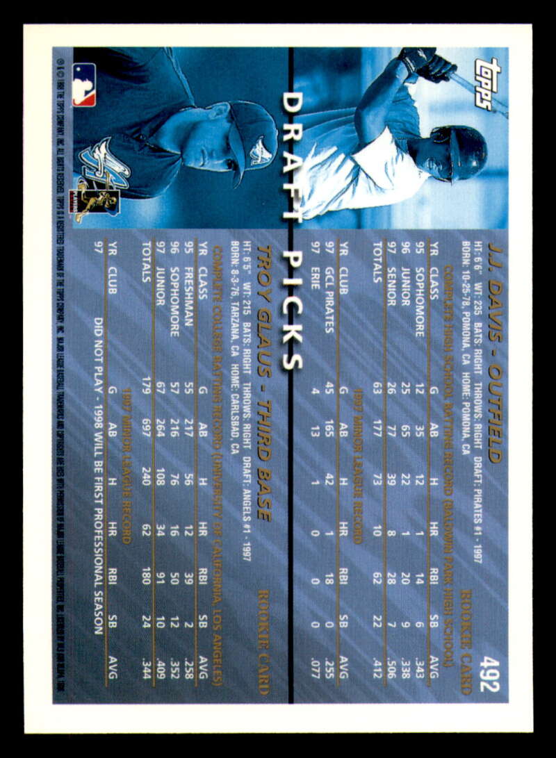 1998 Topps acuñado en paralelo de béisbol Cooperstown * * Set Break * 253-503 - Imagen 422 de 436