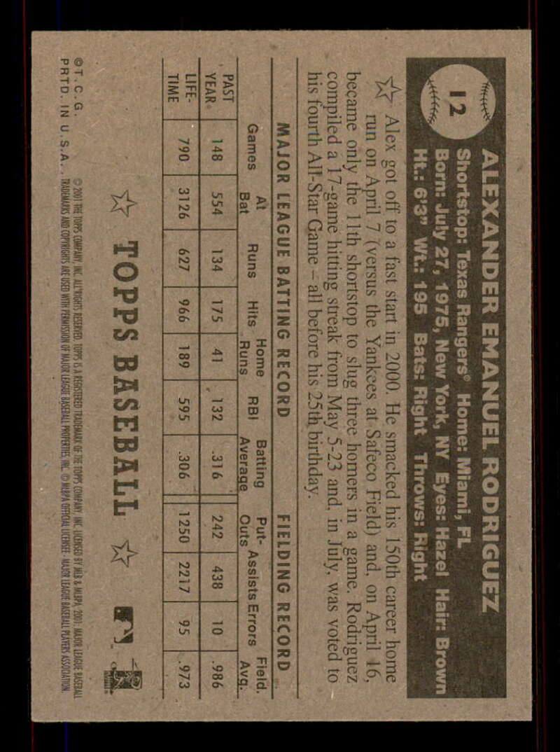 2001 Topps Heritage (Black/Red Back) SP/Short Print Variations #1-80 (You Pick) - Picture 22 of 316