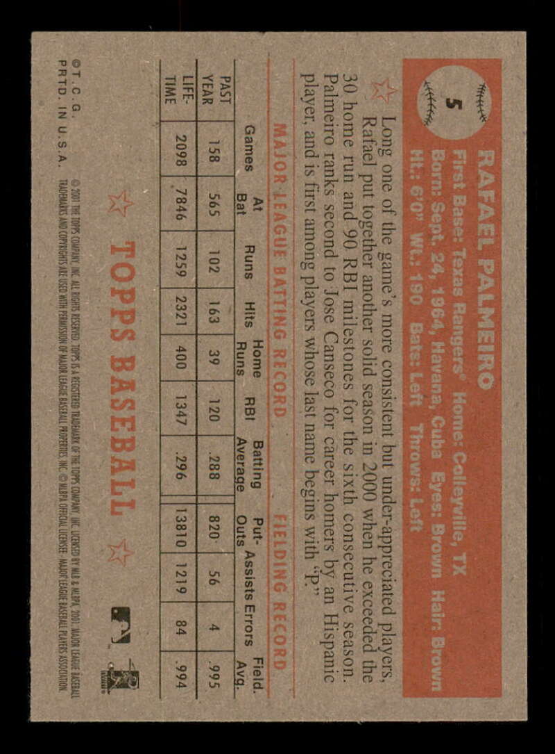 2001 Topps Heritage (Black/Red Back) SP/Short Print Variations #1-80 (You Pick) - Picture 166 of 316