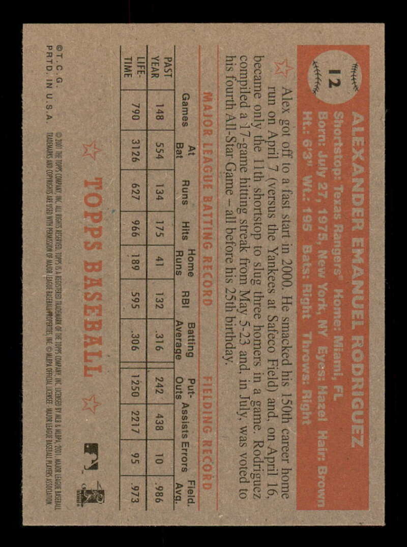 2001 Topps Heritage (Black/Red Back) SP/Short Print Variations #1-80 (You Pick) - Picture 180 of 316