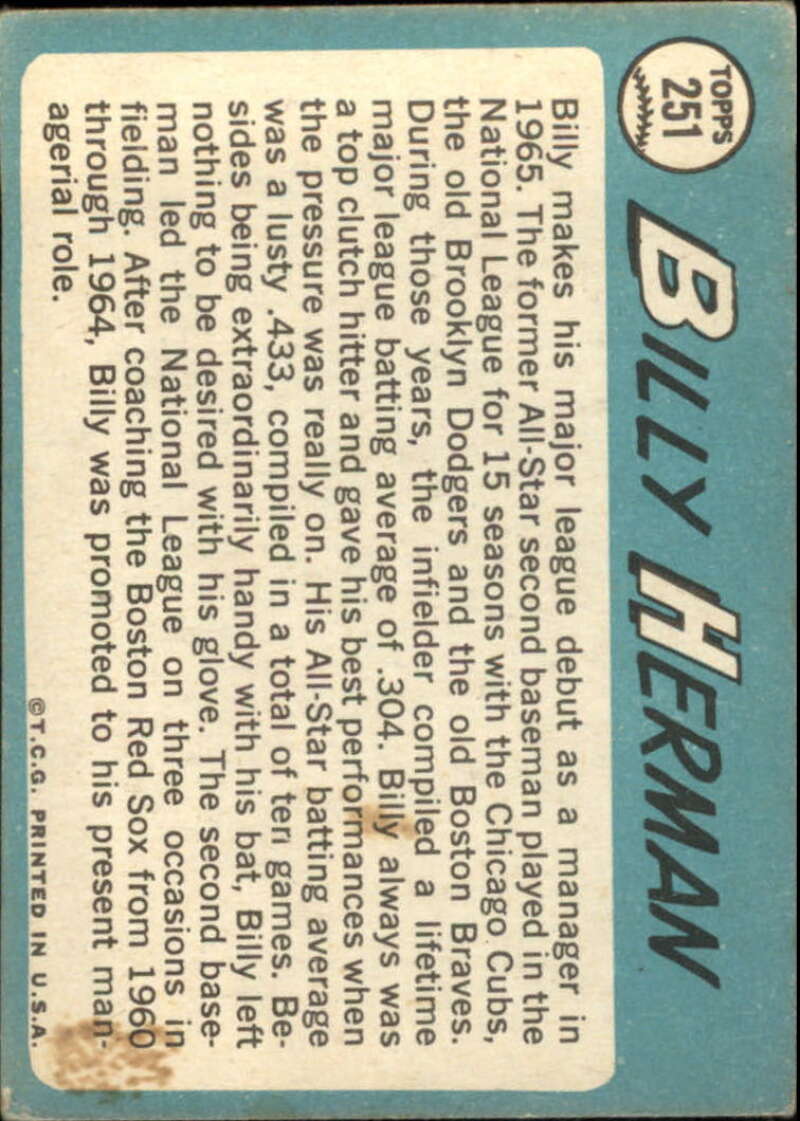 Pick Your Cards 1965 Topps MLB Baseball Set Break #1 Singles (#1-251) See Scans - Picture 459 of 459