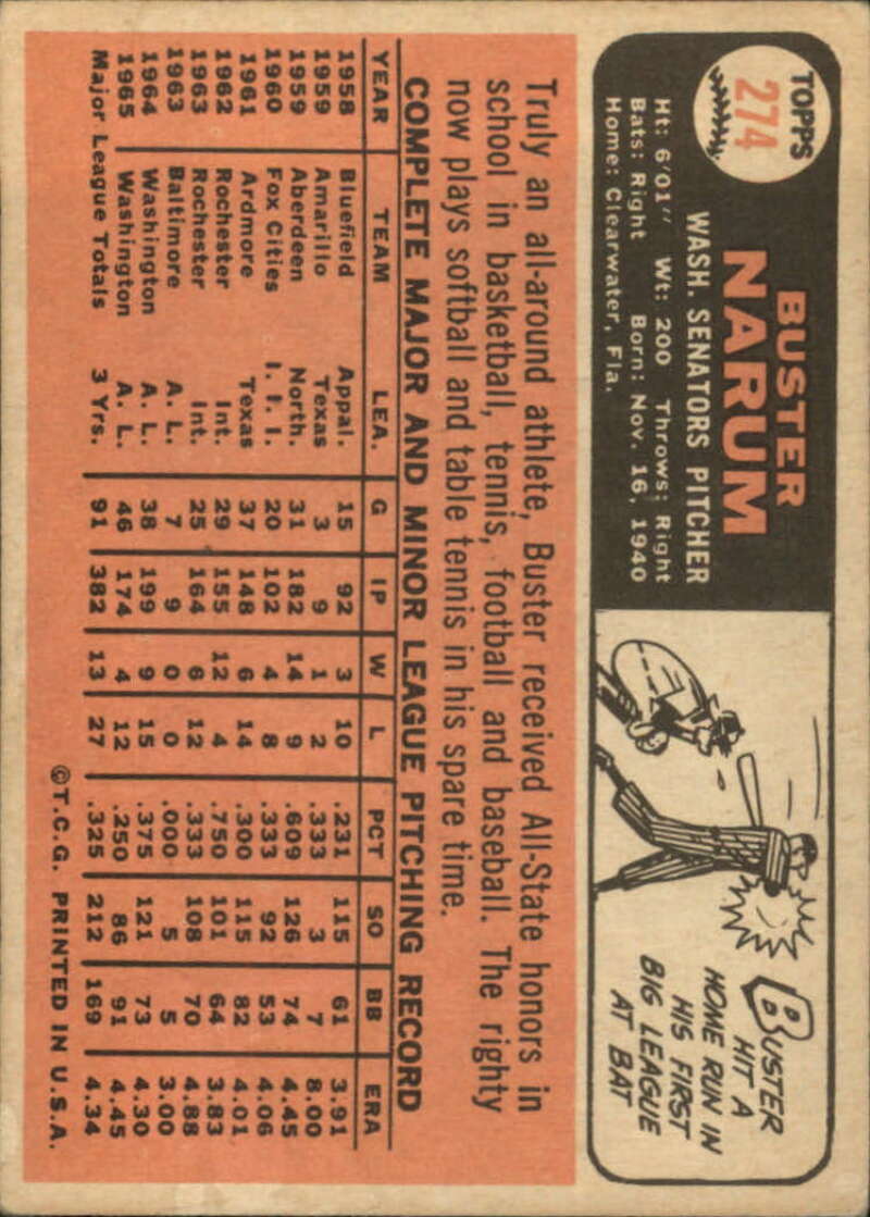 Pick Your Cards 1966 Topps Baseball Singles Set Break 1 (#266-516) - Picture 19 of 447