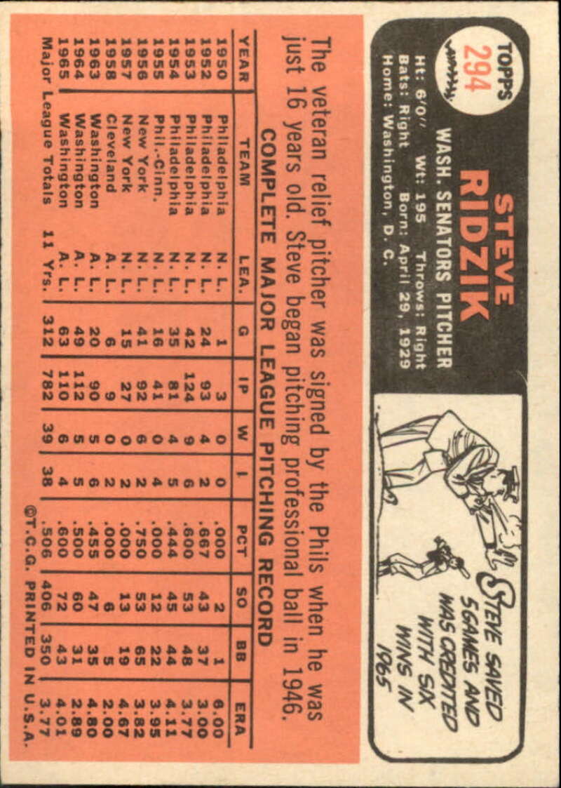 Pick Your Cards 1966 Topps Baseball Singles Set Break 1 (#266-516) - Picture 53 of 447