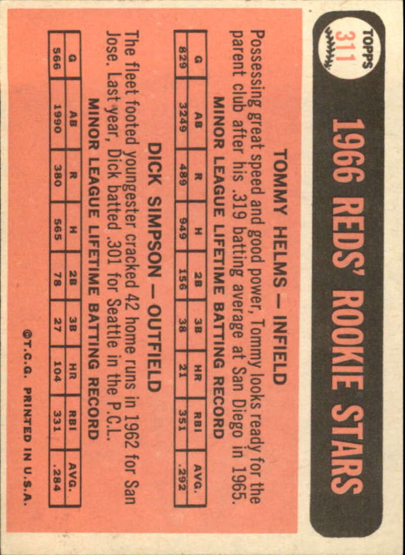 Pick Your Cards 1966 Topps Baseball Singles Set Break 1 (#266-516) - Picture 79 of 447