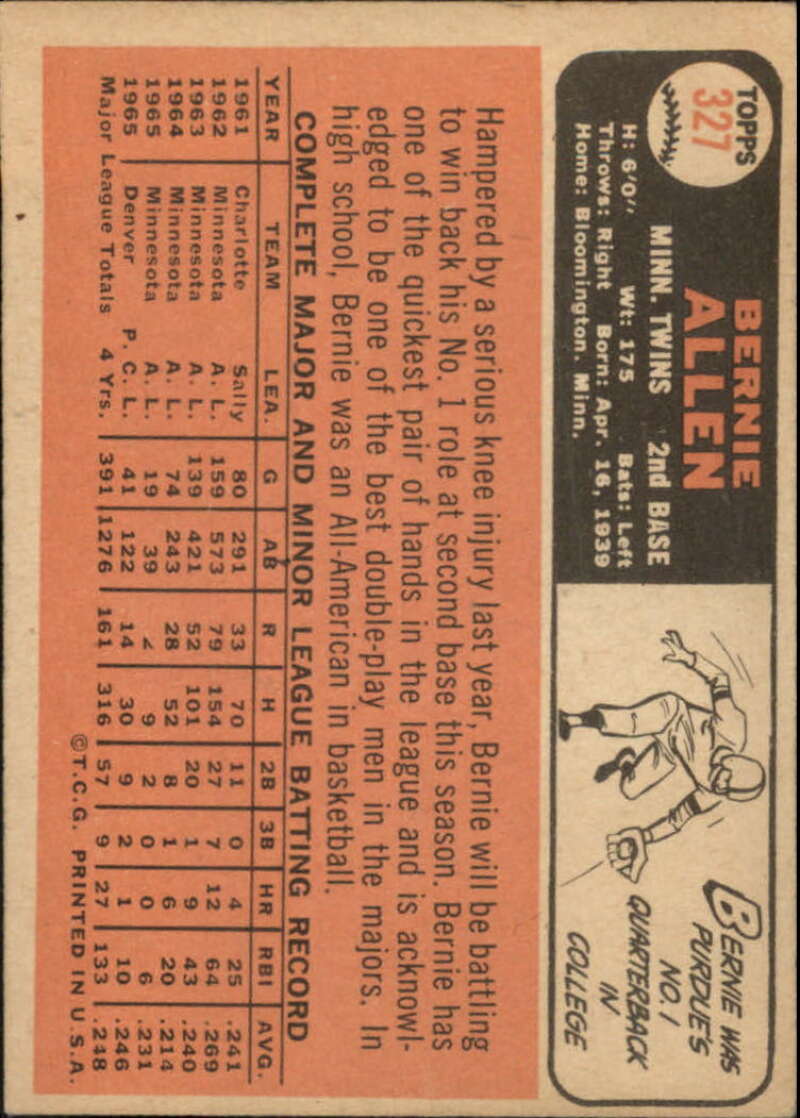 Pick Your Cards 1966 Topps Baseball Singles Set Break 1 (#266-516) - Picture 107 of 447