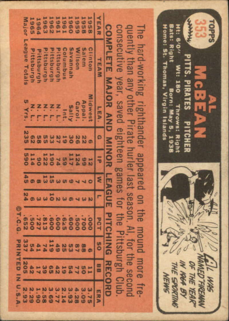 Pick Your Cards 1966 Topps Baseball Singles Set Break 1 (#266-516) - Picture 153 of 447