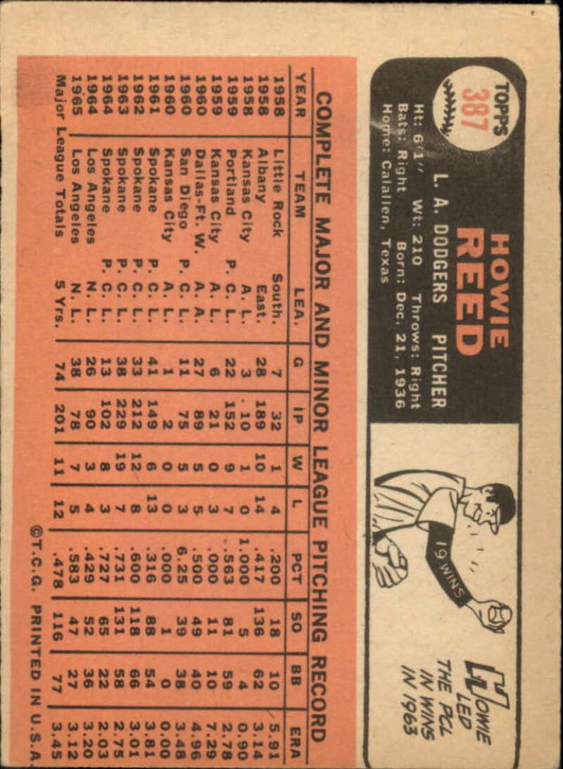 Pick Your Cards 1966 Topps Baseball Singles Set Break 1 (#266-516) - Picture 213 of 447