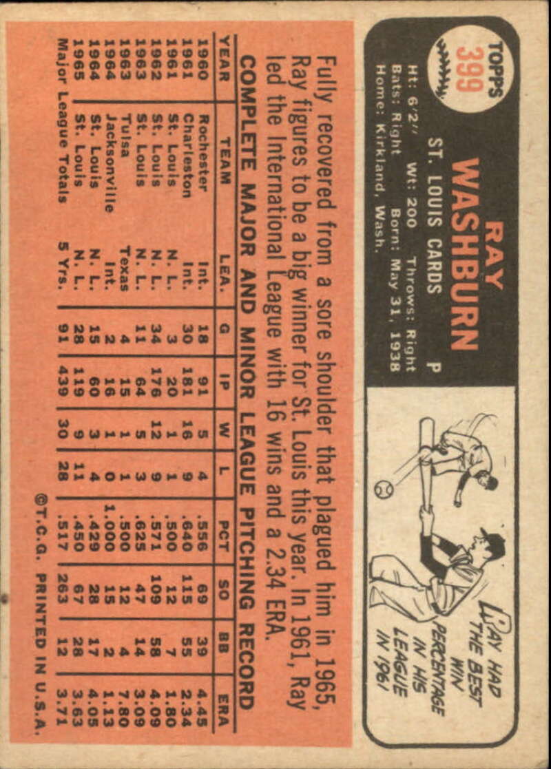 Pick Your Cards 1966 Topps Baseball Singles Set Break 1 (#266-516) - Picture 235 of 447