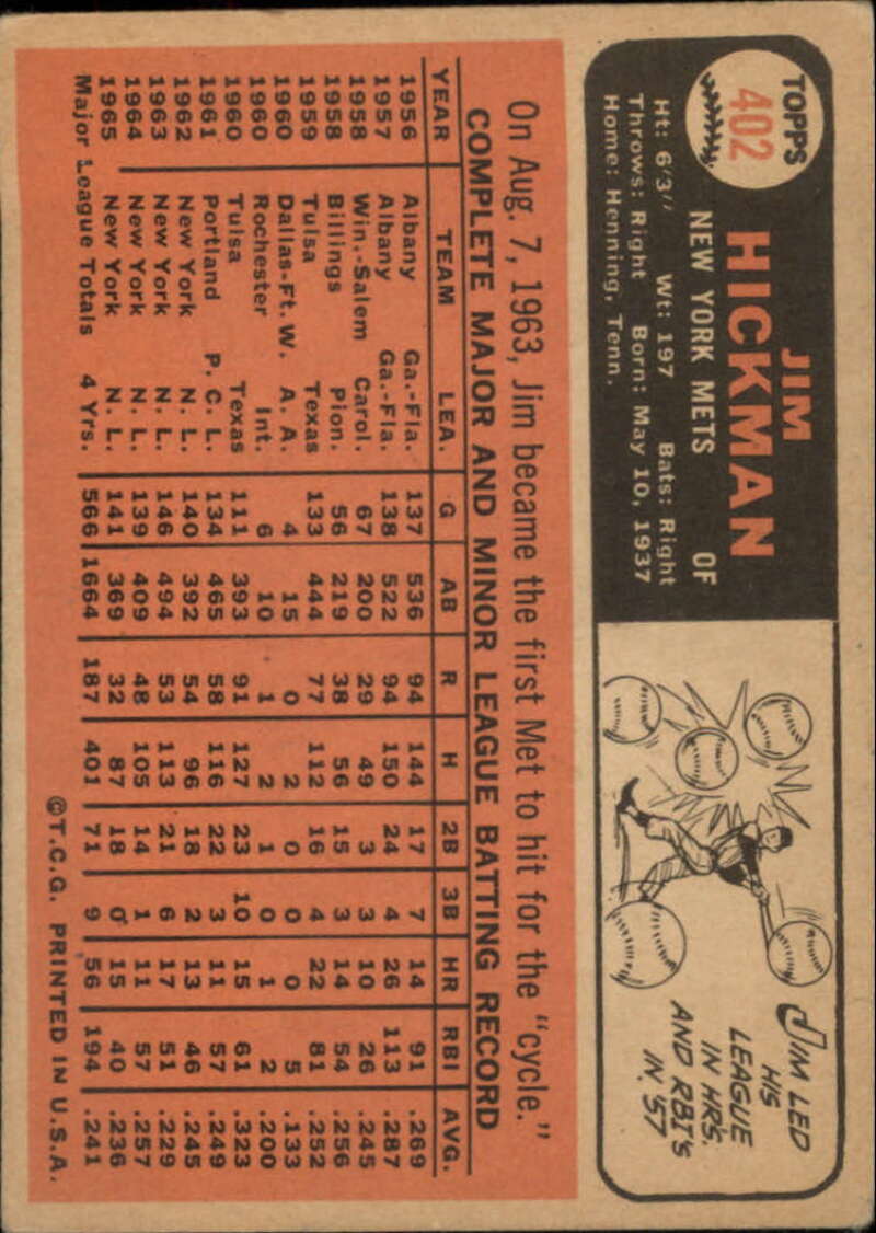 Pick Your Cards 1966 Topps Baseball Singles Set Break 1 (#266-516) - Picture 241 of 447