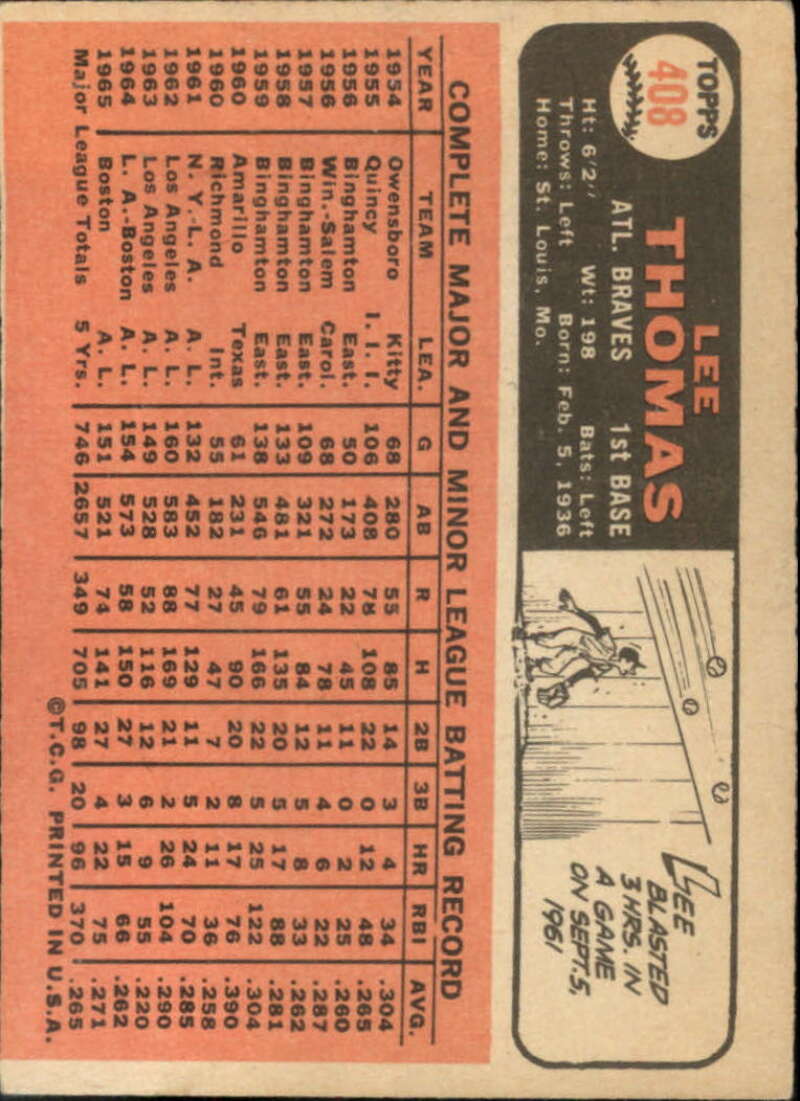 Pick Your Cards 1966 Topps Baseball Singles Set Break 1 (#266-516) - Picture 251 of 447