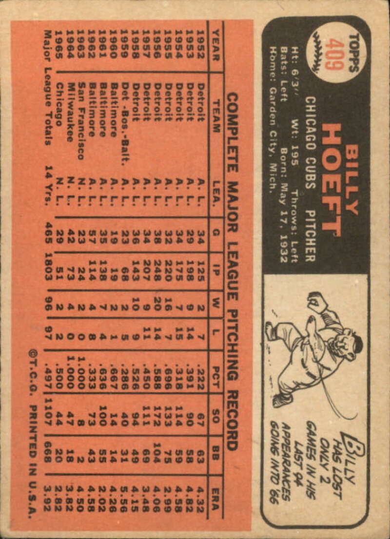 Pick Your Cards 1966 Topps Baseball Singles Set Break 1 (#266-516) - Picture 253 of 447