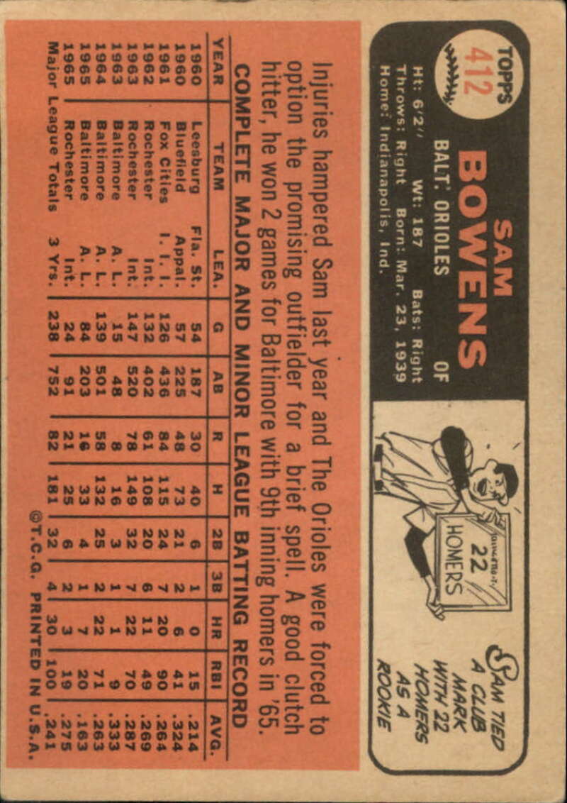Pick Your Cards 1966 Topps Baseball Singles Set Break 1 (#266-516) - Picture 259 of 447