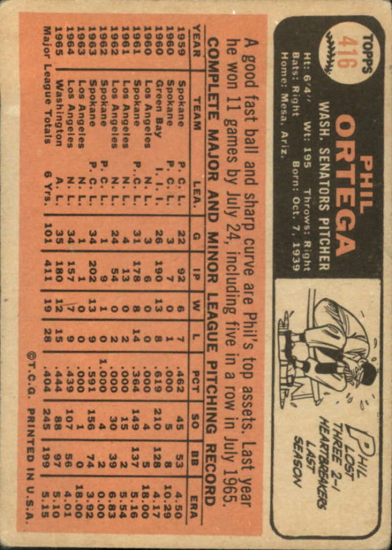 Pick Your Cards 1966 Topps Baseball Singles Set Break 1 (#266-516) - Picture 265 of 447