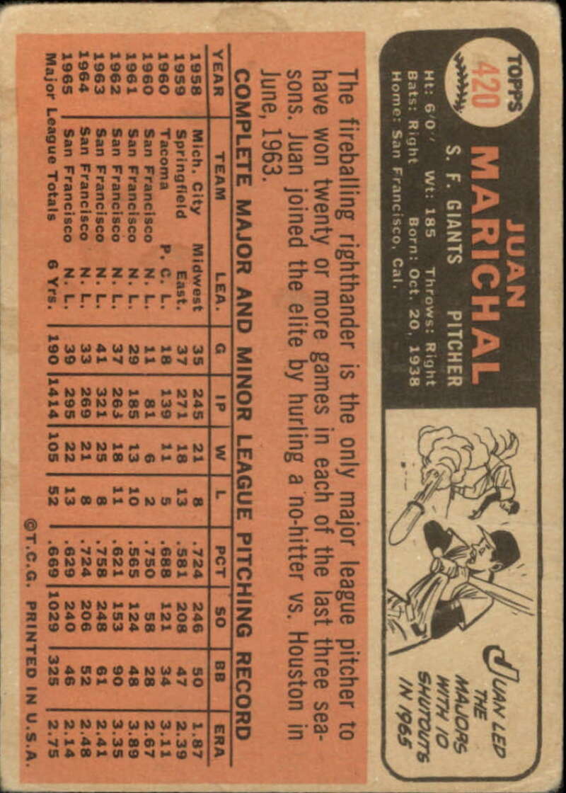 Pick Your Cards 1966 Topps Baseball Singles Set Break 1 (#266-516) - Picture 273 of 447