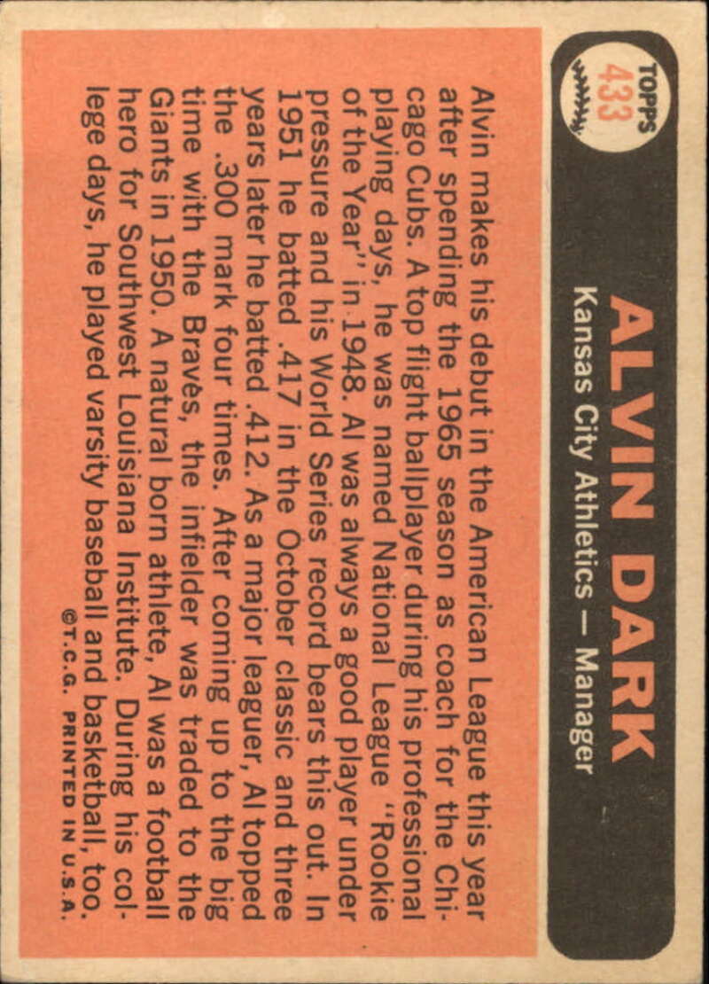 Pick Your Cards 1966 Topps Baseball Singles Set Break 1 (#266-516) - Picture 297 of 447