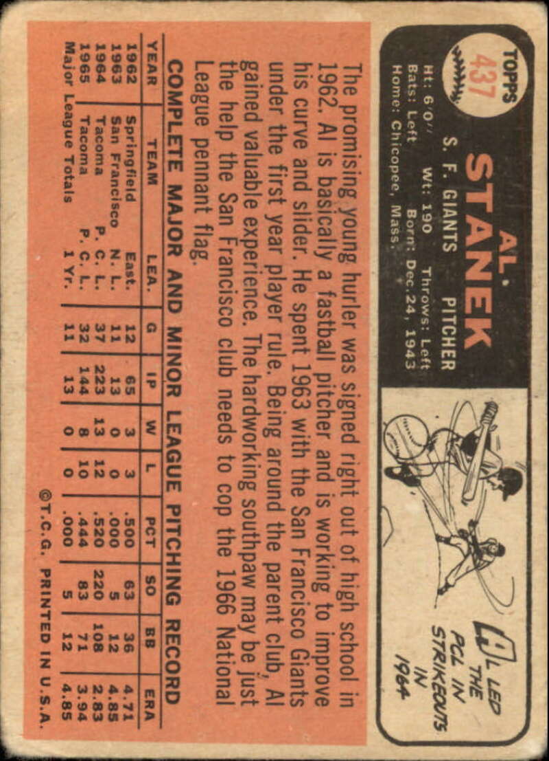 Pick Your Cards 1966 Topps Baseball Singles Set Break 1 (#266-516) - Picture 305 of 447