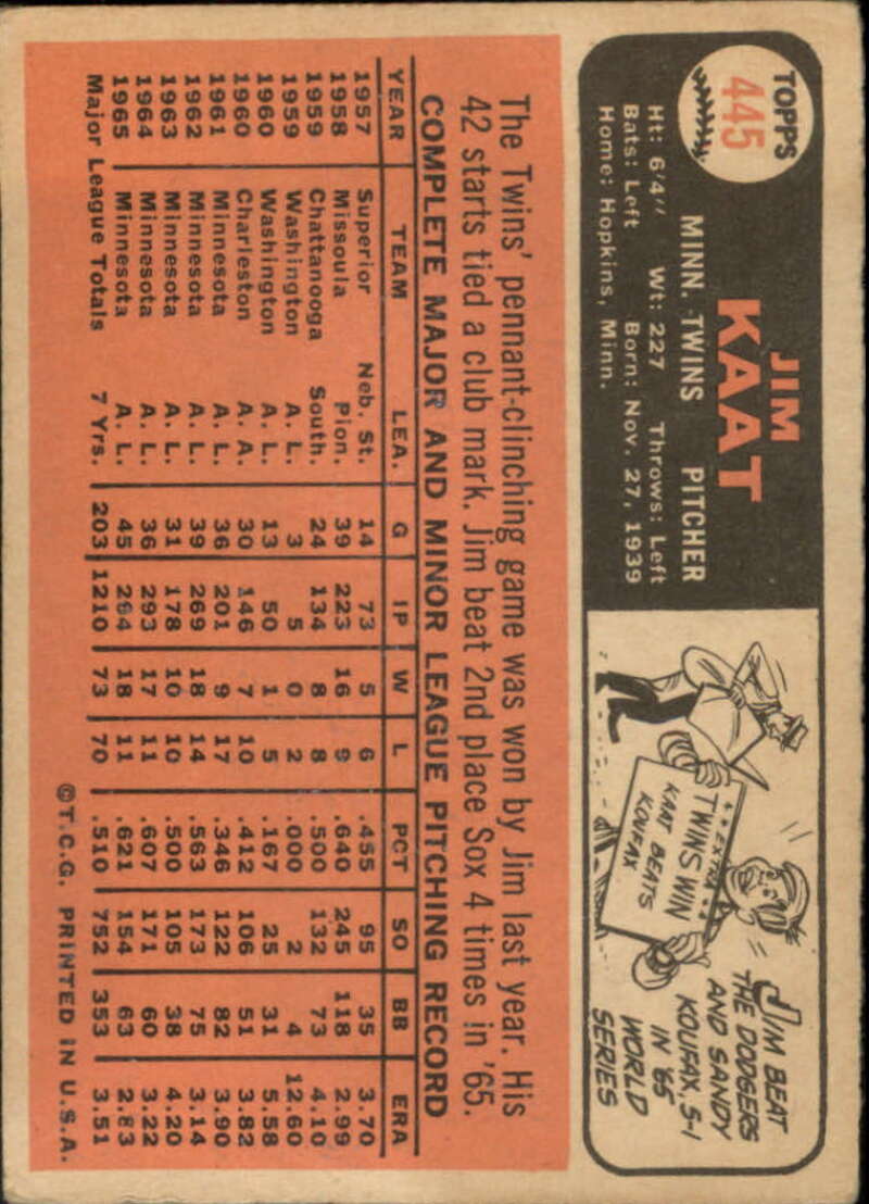 Pick Your Cards 1966 Topps Baseball Singles Set Break 1 (#266-516) - Picture 321 of 447